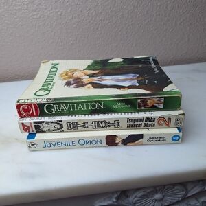 Bundle Of Anime, Gravitation, Death Note Vol.2 & Juvenile Orion Manga Stack